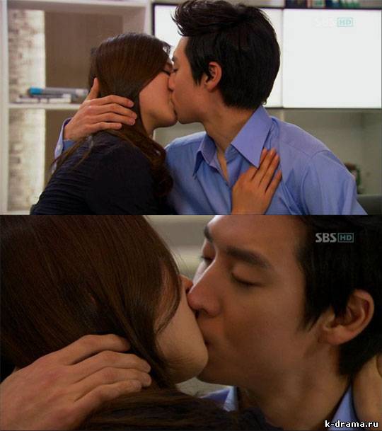 Страстный поцелуй Юри и Ли Чжэ Хуна в драме «Король моды»