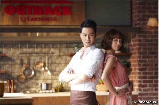 Чжо Ин Сон и Ли Мин Чжон для Outback Steakhouse.