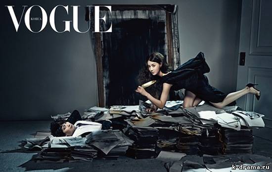 Ли Си Ён и Ом Ки Чжун для Vogue.