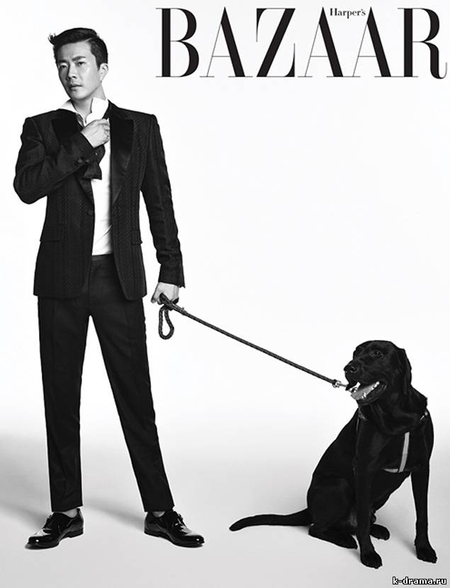 Квон Сан У для Harper’s Bazaar Korea.